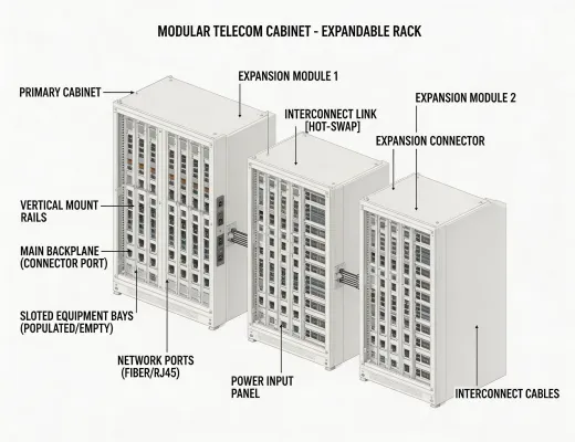 Modular scalable cabinet architecture